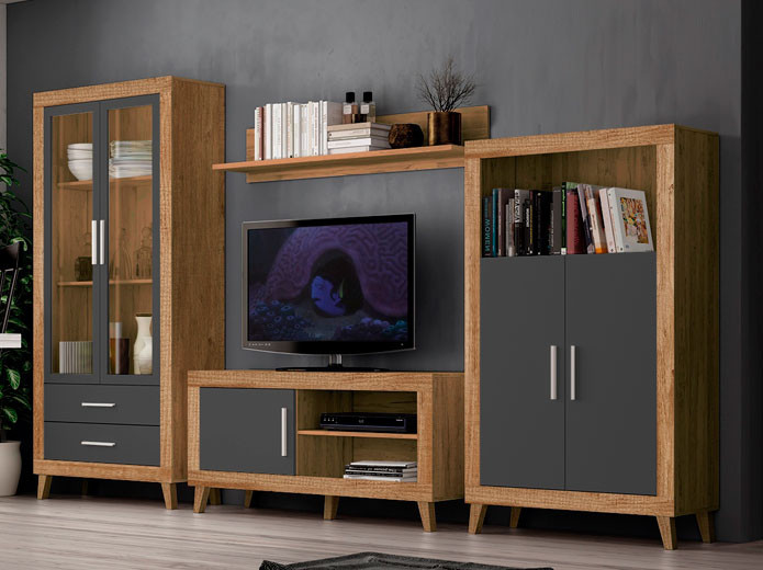 OFERTA - Mueble para TV en madera de mango