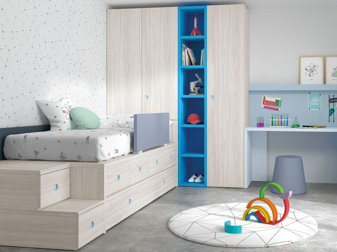 Cama juvenil de muebles ROS - Dormitorios juveniles