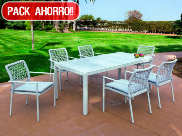 Pack de mesa y sillas para terraza  Muebles Valencia® Unidades 4 sillas